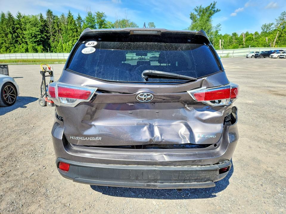 2014 Toyota VIN 5TDBKRFH2ES013485 COPART salvage auction — REAR END, Ny - Mv-907A Salvage Certificate, sold $2,600 on 2026-07-13 (photo 6)