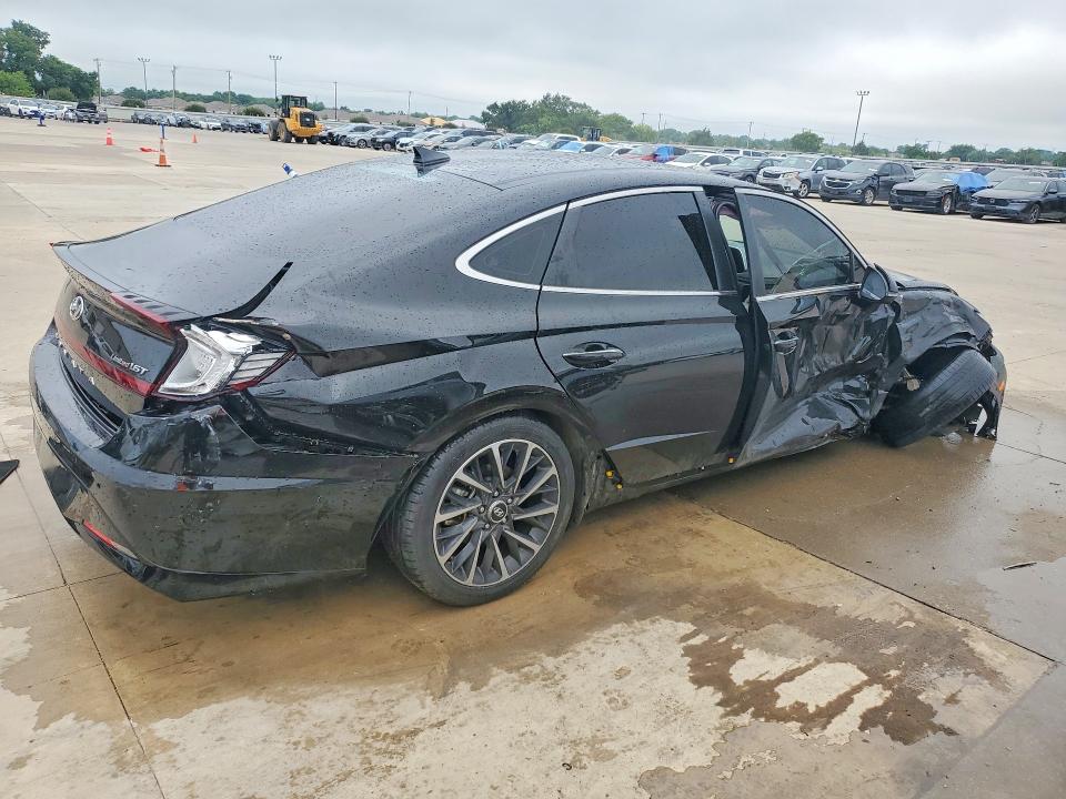 2022 Hyundai Sonata VIN KMHL34J21NA174040 COPART salvage auction — SIDE, Tx - Certificate Of Title, sold $875 on 2026-07-16 (photo 3)