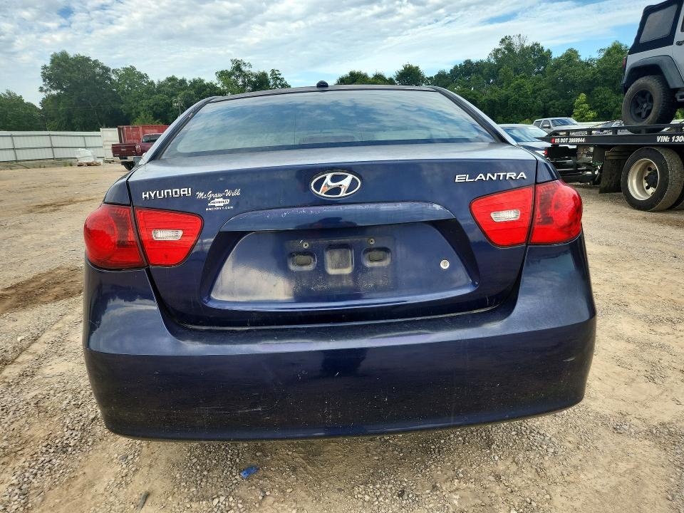 2008 Hyundai Elantra VIN KMHDU46D98U401666 COPART salvage auction — ENGINE BURN, AL - CERT OF TITLE-SALVAGE TITLE (P), sold $225 on 2026-07-14 (photo 6)