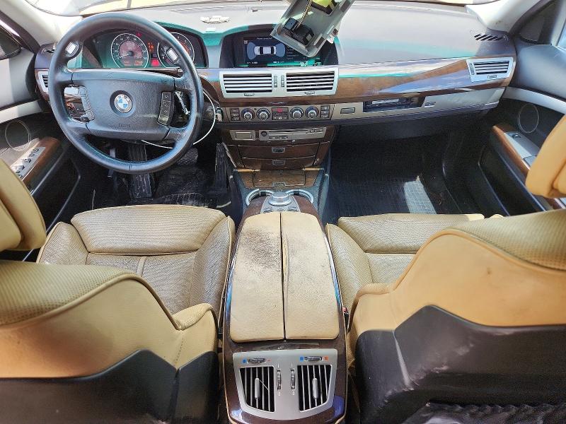 2008 BMW 7 series VIN WBAHN83528DT80485 COPART salvage auction — SIDE, TX - SALVAGE VEHICLE TITLE (P), sold $450 on 2026-07-15 (photo 8)
