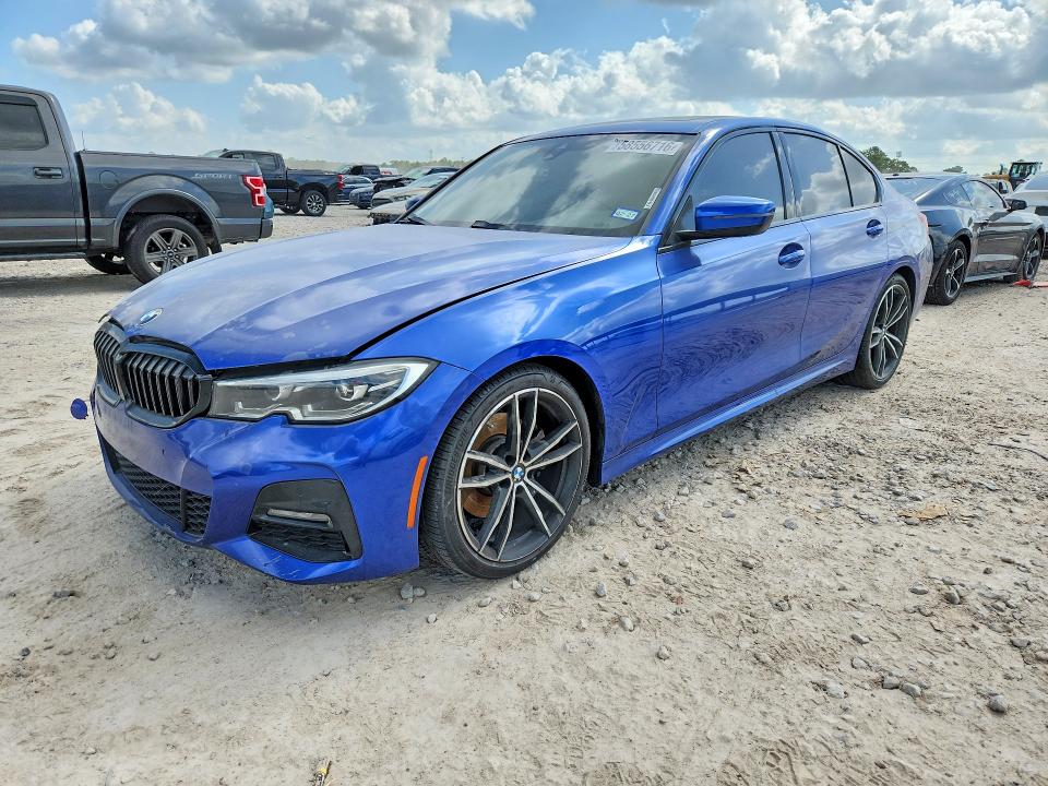 2020 BMW 3er VIN WBA5R1C01LFH48898 COPART salvage auction — WATER/FLOOD, TX - SALVAGE TITLE-FLOOD DAMAGE, sold $8,800 on 2026-08-14 (photo 1)