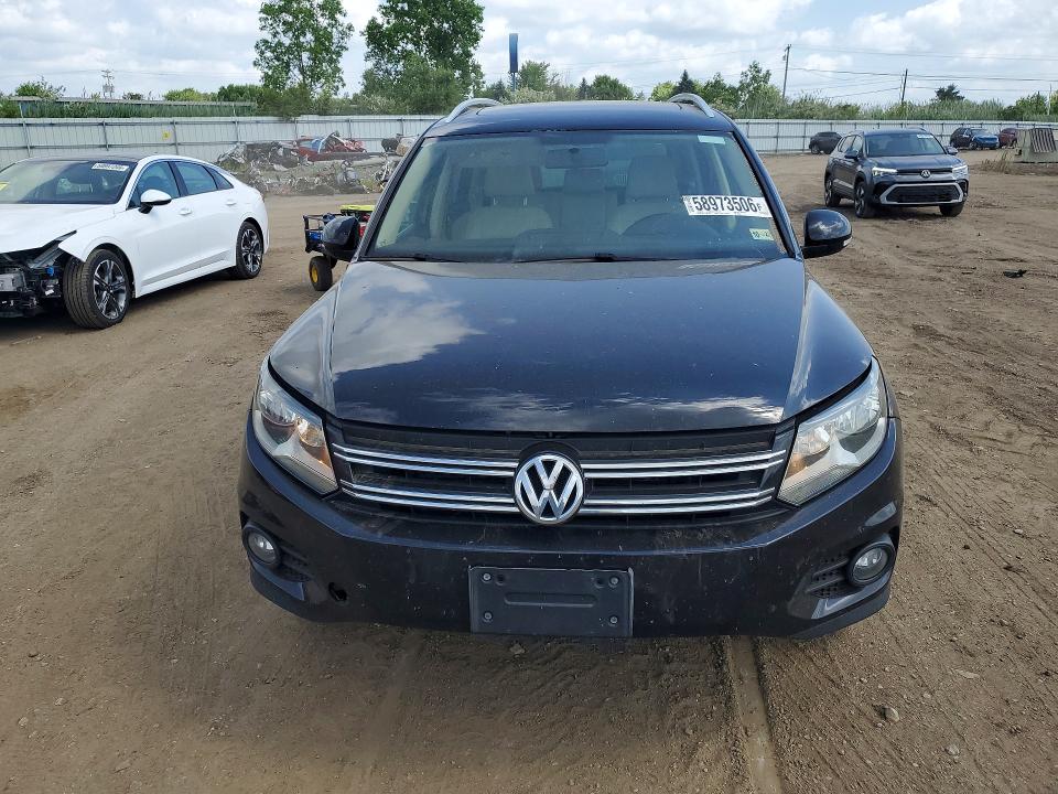 2014 Volkswagen Tiguan VIN WVGAV3AXXEW538594 COPART salvage auction — REAR END, Oh - Cert Of Title-Salvage, sold $525 on 2026-07-20 (photo 5)