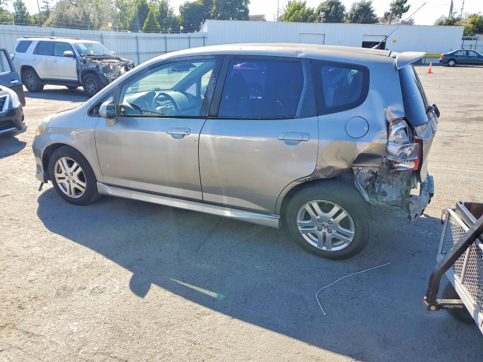 2008 Honda Fit VIN JHMGD38638S021436 COPART salvage auction — REAR END, CA - SALVAGE CERTIFICATE, sold $525 on 2026-07-24 (photo 2)