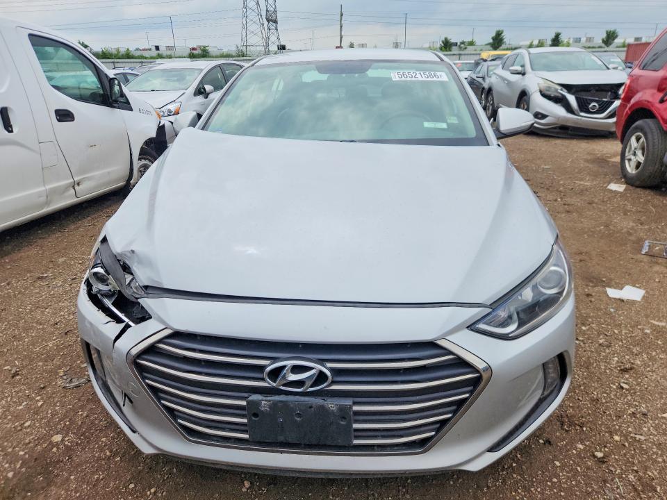 2017 Hyundai Elantra VIN KMHD84LFXHU260133 COPART salvage auction — REAR END, Wv - Salvage Certificate, sold $925 on 2026-07-28 (photo 5)