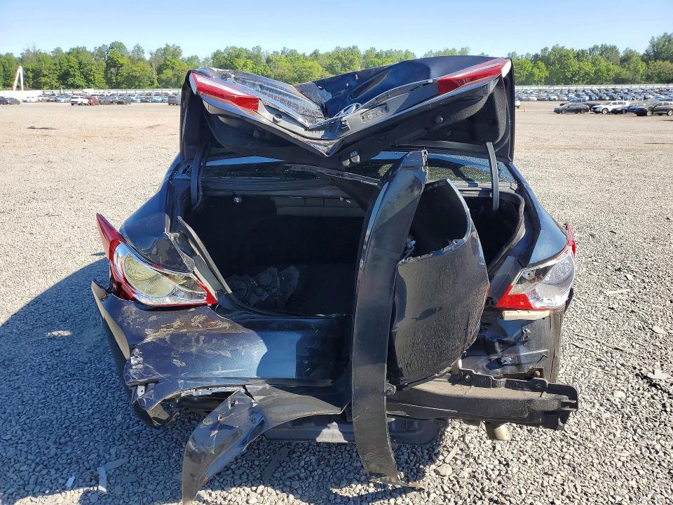 2014 Hyundai Sonata VIN 5NPEB4AC7EH813023 COPART salvage auction — REAR END, Nj - Cert Of Title-Salvage, sold $725 on 2026-07-02 (photo 6)