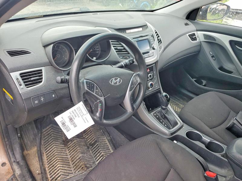 2016 Hyundai Elantra VIN KMHDH4AE2GU617846 COPART salvage auction — REAR END, ON - PERMIT NO BRAND - UNFIT, sold $2,250 on 2026-07-07 (photo 8)