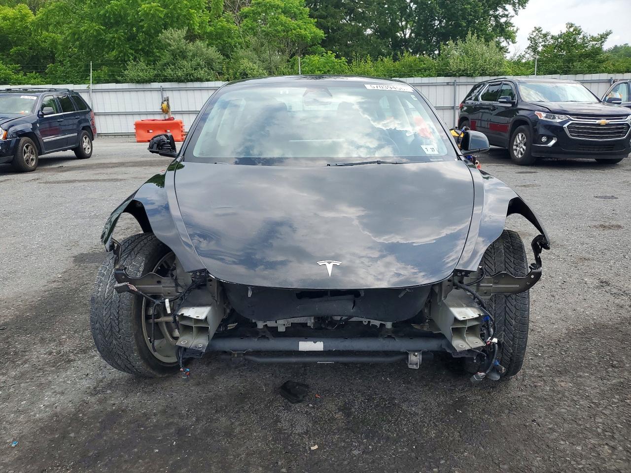 2022 Tesla Model 3 VIN 5YJ3E1EA4NF289558 COPART salvage auction — Front End, PA - CERT OF TITLE, sold $6,500 on 2026-07-01 (photo 5)