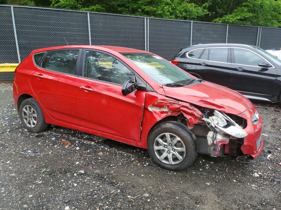 2014 Hyundai VIN KMHCT5AE0EU153520 COPART salvage auction — FRONT END, Md - Cert Of Salvage > 75% Damage, sold $500 on 2026-07-10 (photo 4)