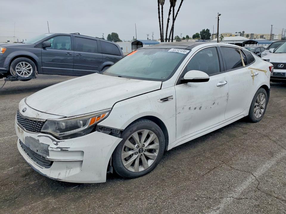 2017 Kia Optima VIN 5XXGU4L33HG153675 COPART salvage auction — REAR END, Ca - Salvage Certificate, sold $775 on 2026-08-21 (photo 1)
