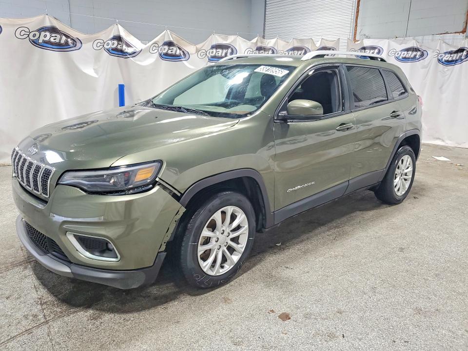 2021 Jeep Cherokee VIN 1C4PJLCB7MD183907 COPART salvage auction — FRONT END, TX - CERTIFICATE OF TITLE, sold $2,650 on 2026-07-09 (photo 1)