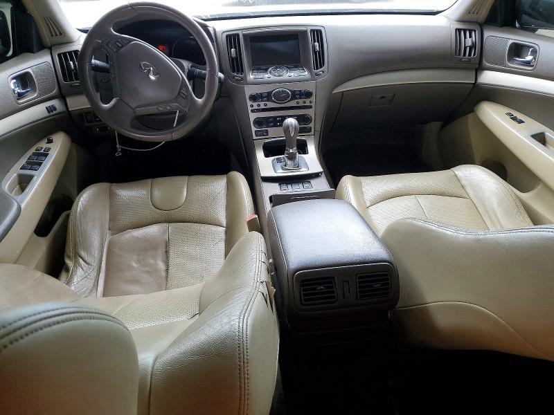 2007 Infiniti G VIN JNKBV61E97M721698 COPART salvage auction — VANDALISM, Ca - Salvage Certificate, sold $900 on 2026-07-07 (photo 8)