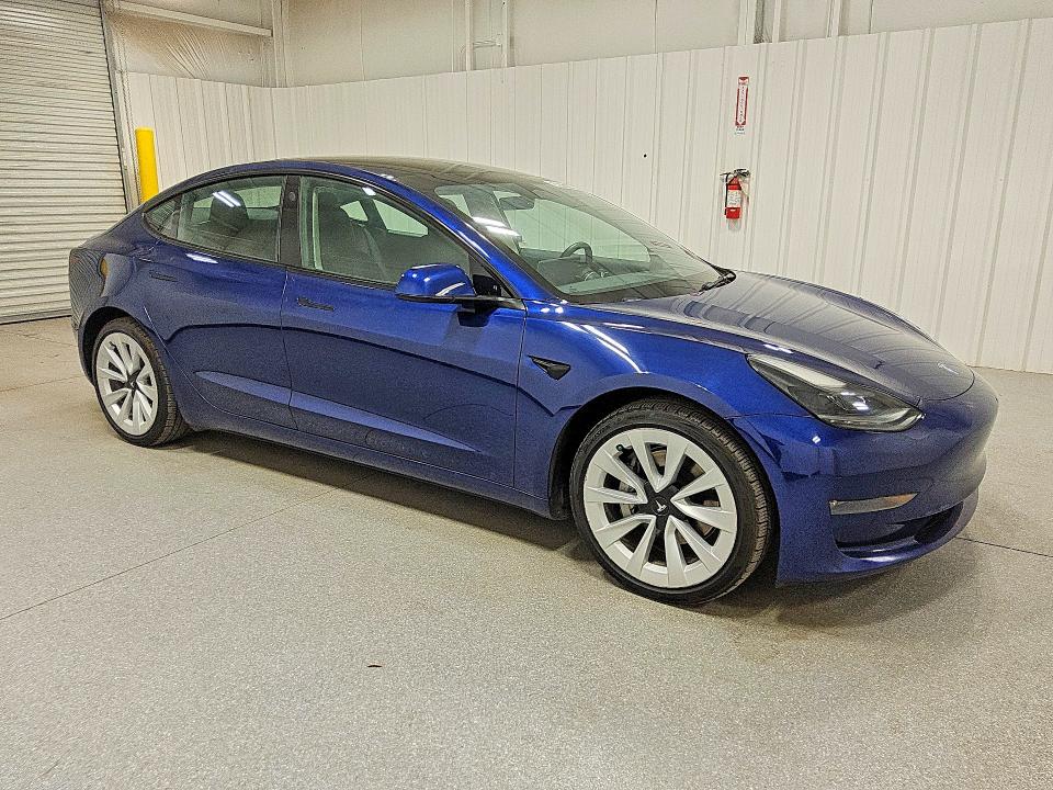 2022 Tesla Model 3 VIN 5YJ3E1EB4NF272042 COPART salvage auction — MINOR DENT/SCRATCHES, Ut - Certificate Of Title, sold $19,400 on 2026-07-07 (photo 4)