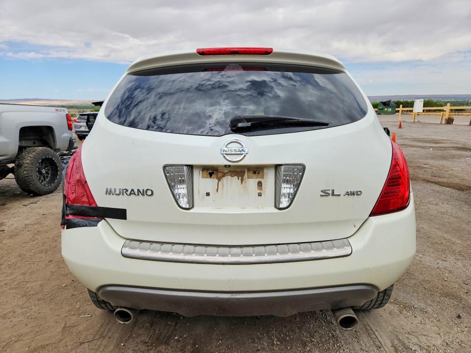 2007 Nissan Murano VIN JN8AZ08W27W647479 COPART salvage auction — BURN, NM - CERT OF TITLE-SALVAGE (P), sold $275 on 2026-07-02 (photo 6)