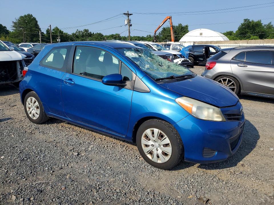 2012 Toyota Yaris VIN JTDJTUD31CD509311 COPART salvage auction — ROOF, Nj - Cert Of Title-Salvage, sold $425 on 2026-07-31 (photo 4)