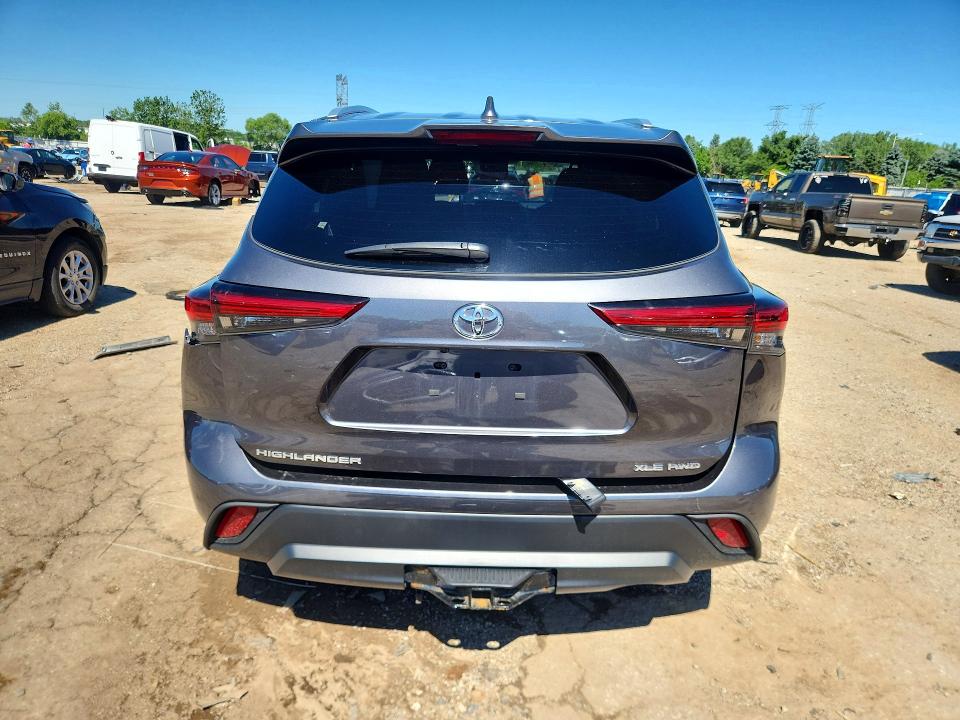 2022 Toyota VIN 5TDGZRBH2NS594624 COPART salvage auction — SIDE, Il - Salvage Certificate, sold $250 on 2026-07-21 (photo 6)
