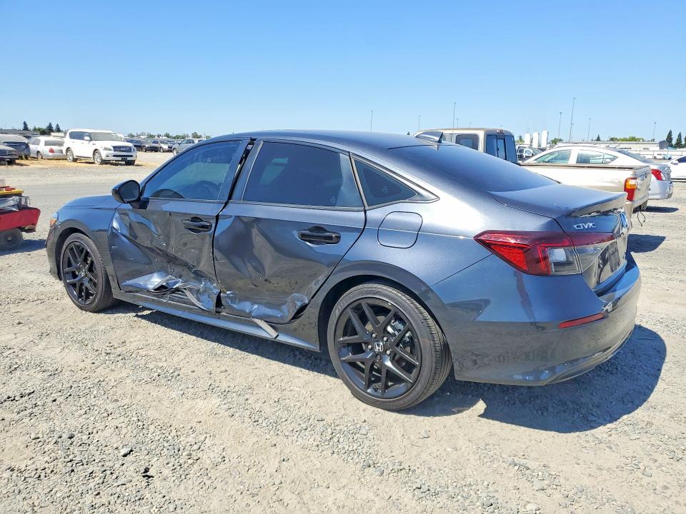 2025 Honda Civic VIN 2HGFE4F8XSH342992 COPART salvage auction — SIDE, Ca - Salvage Certificate, sold $8,300 on 2026-08-25 (photo 2)