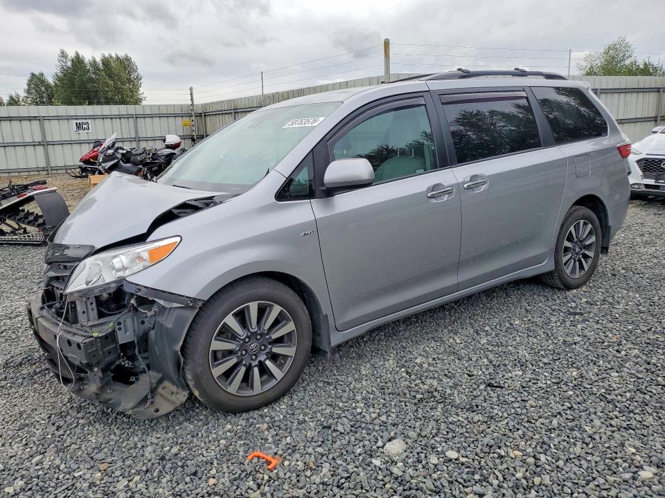 2018 Toyota Sienna VIN 5TDDZ3DC3JS206294 COPART salvage auction — FRONT END, Wa - Bill Of Sale, sold $8,100 on 2026-07-20 (photo 1)