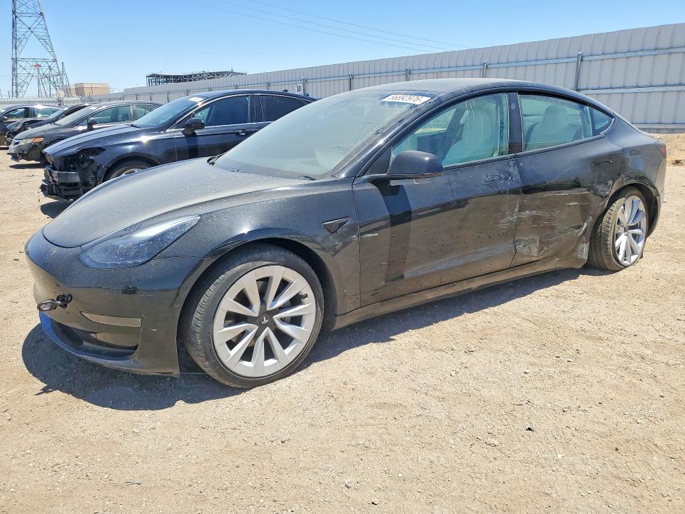 2021 Tesla Model 3 VIN 5YJ3E1EA3MF062330 COPART salvage auction — SIDE, Ca - Salvage Certificate, sold $4,150 on 2026-07-06 (photo 1)