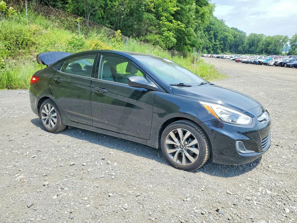 2017 Hyundai Accent VIN KMHCT4AE8HU372255 COPART salvage auction — REAR END, Ny - Mv-907A Salvage Certificate, sold $1,700 on 2026-07-14 (photo 4)
