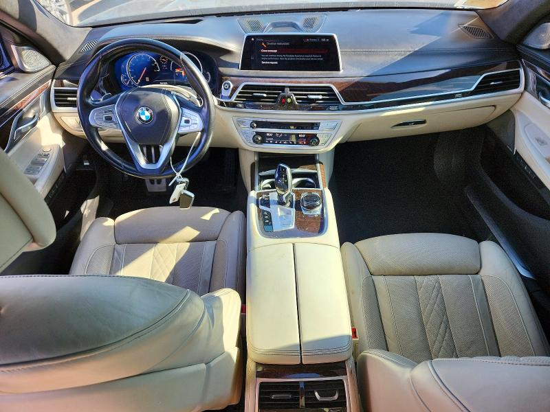 2018 BMW 7 series VIN WBA7F0C54JGM22962 COPART salvage auction — MINOR DENT/SCRATCHES, Wv - Certificate Of Title, sold $9,100 on 2026-07-27 (photo 8)