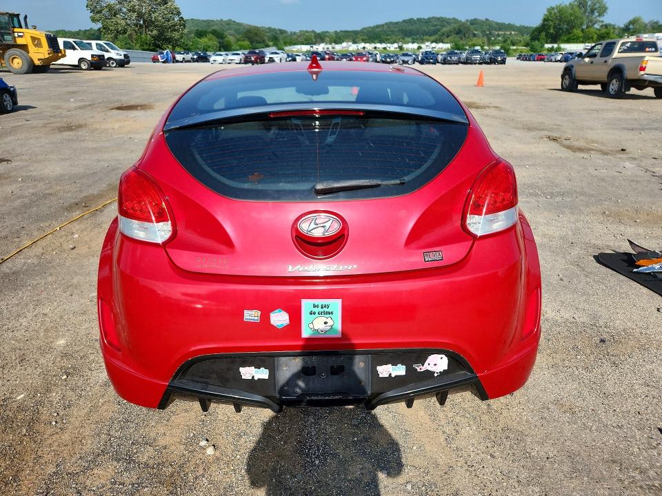 2013 Hyundai Veloster VIN KMHTC6AD3DU138442 COPART salvage auction — FRONT END, Wi - Junked Vehicle Bill Of Sale, sold $425 on 2026-07-14 (photo 6)