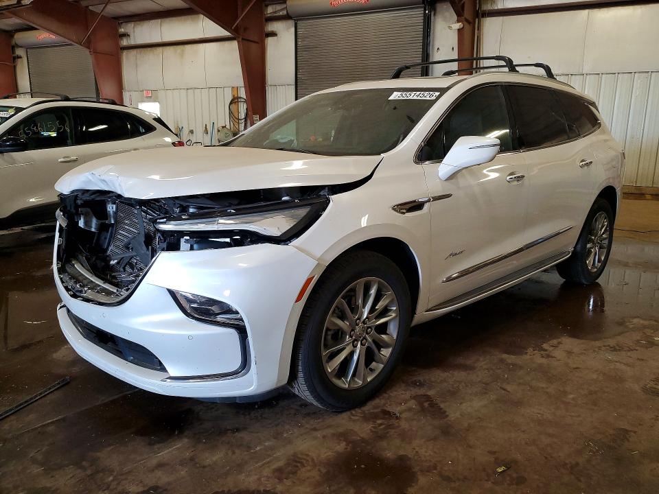 2023 Buick Enclave VIN 5GAEVCKW3PJ136980 COPART salvage auction — FRONT END, Mi - Cert Of Title-Salvage Vehicle, sold $7,700 on 2026-07-17 (photo 1)