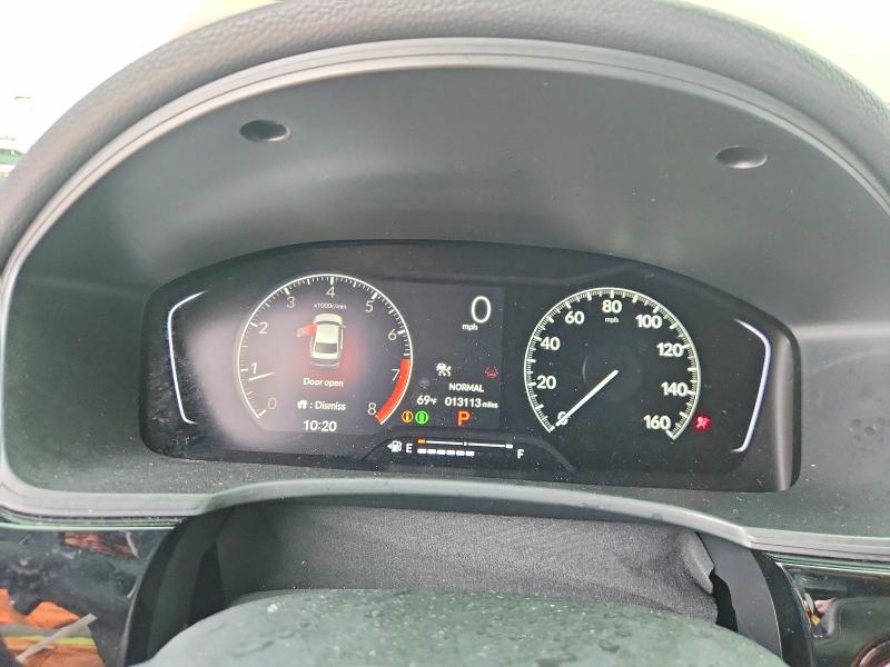 2025 Honda Civic VIN 2HGFE2F55SH572854 COPART salvage auction — FRONT END, Il - Salvage Certificate, sold $13,300 on 2026-08-25 (photo 9)
