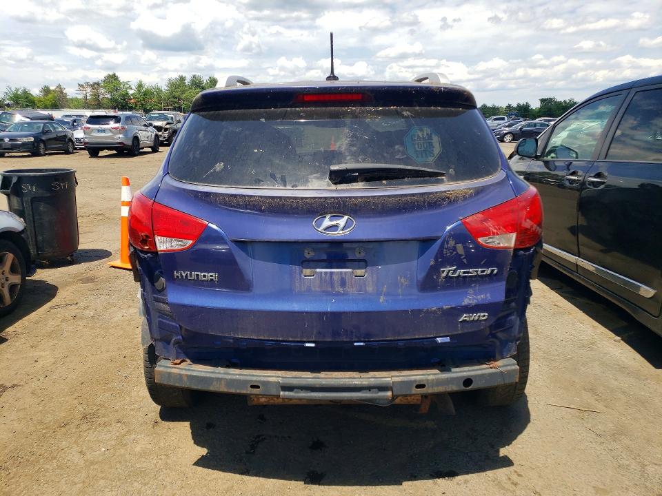 2012 Hyundai VIN KM8JUCAC3CU416913 COPART salvage auction — REAR END, CT - CERTIFICATE OF TITLE, sold $1,300 on 2026-07-24 (photo 6)