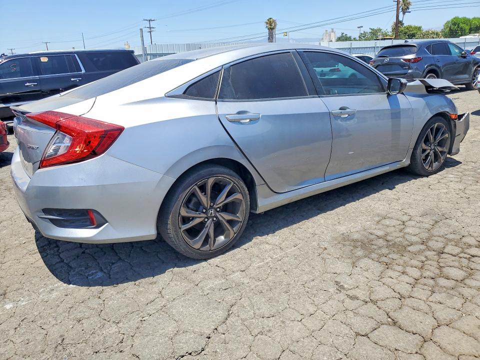 2020 Honda Civic VIN 19XFC2F85LE202502 COPART salvage auction — FRONT END, Ca - Salvage Certificate, sold $3,900 on 2026-07-09 (photo 3)