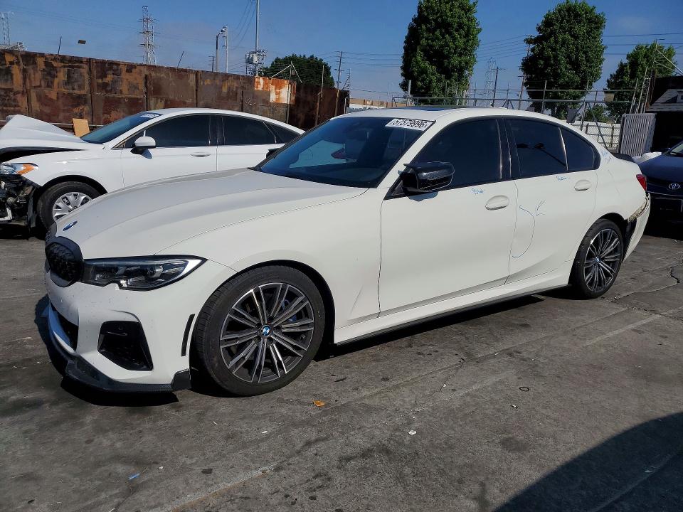 2020 BMW M3 VIN WBA5U7C00LFH22312 COPART salvage auction — REAR END, Ca - Salvage Certificate, sold $15,000 on 2026-07-22 (photo 1)