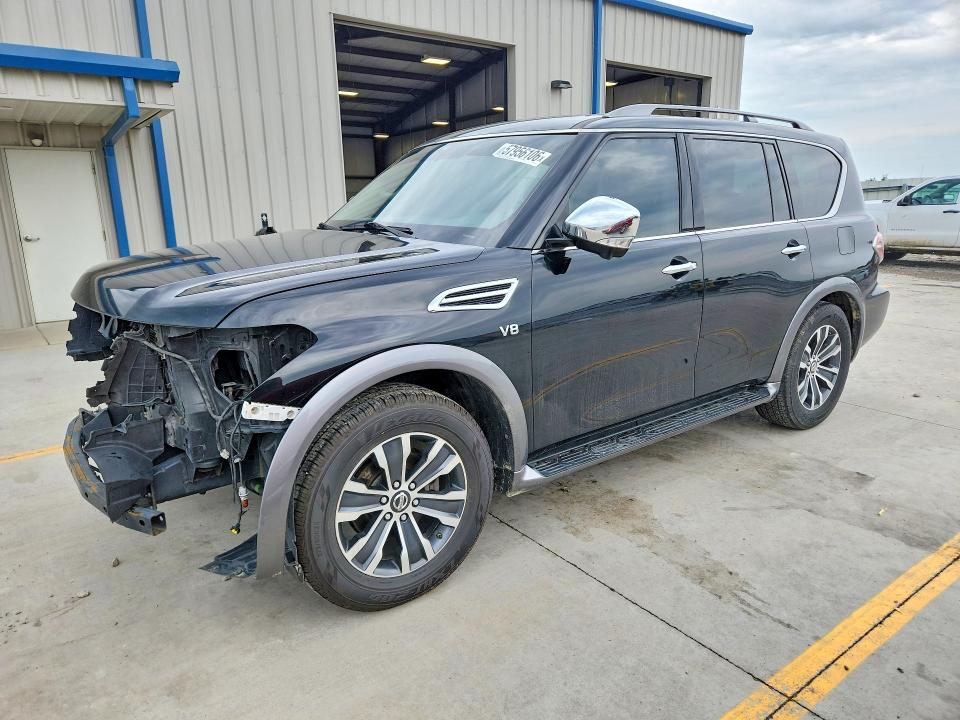 2018 Nissan Armada VIN JN8AY2NC8JX502733 COPART salvage auction — FRONT END, Ky - Cert Of Title-Salvage, sold $3,500 on 2026-07-16 (photo 1)