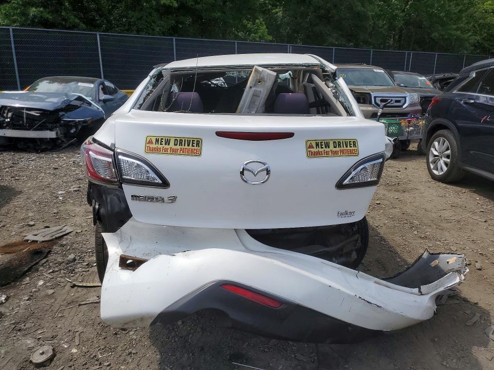 2012 Mazda 3 VIN JM1BL1V80C1567263 COPART salvage auction — REAR END, Md - Cert Of Salvage > 75% Damage, sold $225 on 2026-07-17 (photo 6)