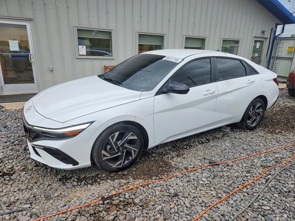 2025 Hyundai Elantra VIN KMHLM4DG5SU973155 COPART salvage auction — ROOF, Il - Salvage Certificate, sold $1,300 on 2026-07-27 (photo 1)