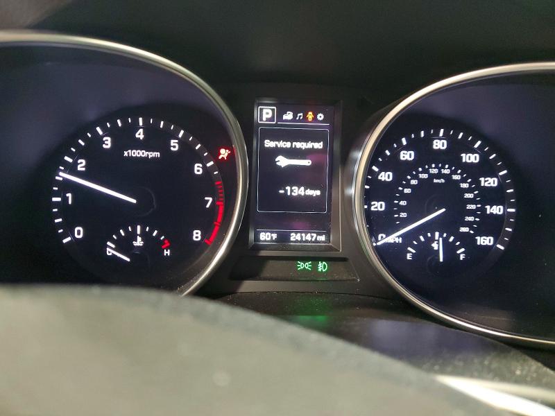 2018 Hyundai Santa fe VIN 5XYZUDLAXJG554746 COPART salvage auction — REAR END, Mn - Cert Of Title-Salvage, sold $3,100 on 2026-07-28 (photo 9)