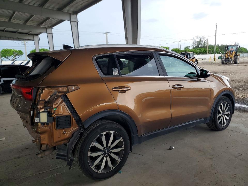 2017 Kia Sportage VIN KNDPNCAC4H7106416 COPART salvage auction — REAR END, Nc - Salvage Cert-Rebuilt, sold $2,750 on 2026-07-15 (photo 3)