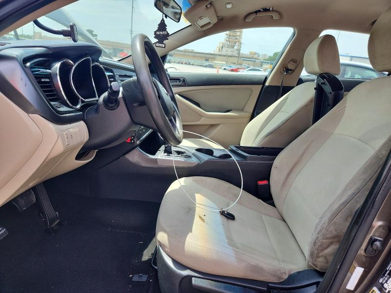 2013 Kia Optima VIN 5XXGM4A77DG190454 COPART salvage auction — FRONT END, Ms - Cert Of Title-Salvaged, sold $400 on 2026-07-29 (photo 7)