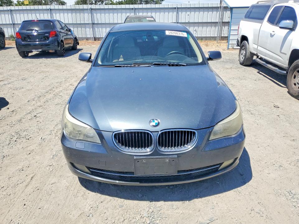 2008 BMW 5 series VIN WBANW13538CZ79912 COPART salvage auction — NORMAL WEAR, CA - DIS/DLR/EXP ONLY CLEAN TITLE, sold $850 on 2026-07-09 (photo 5)