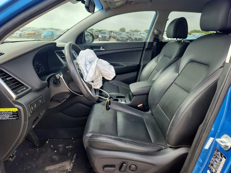 2017 Hyundai Tucson VIN KM8J33A41HU413267 COPART salvage auction — FRONT END, Tx - Salvage Vehicle Title, sold $125 on 2026-07-23 (photo 7)