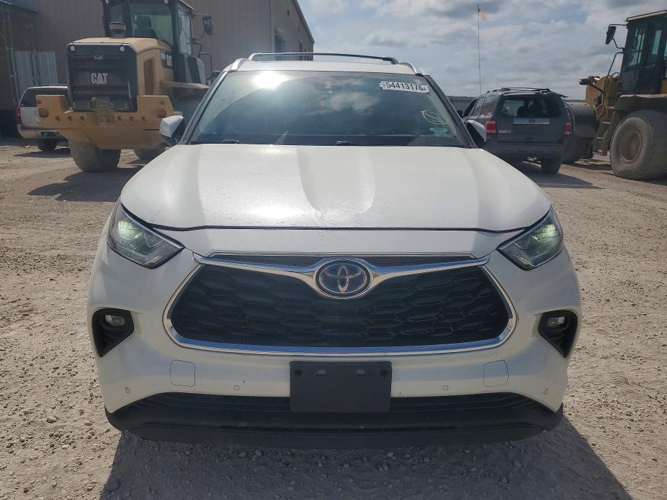 2021 Toyota Highlander VIN 5TDXBRCH0MS524041 COPART salvage auction — REAR END, Ks - Cert Of Title-Salvage, sold $100 on 2026-07-21 (photo 5)