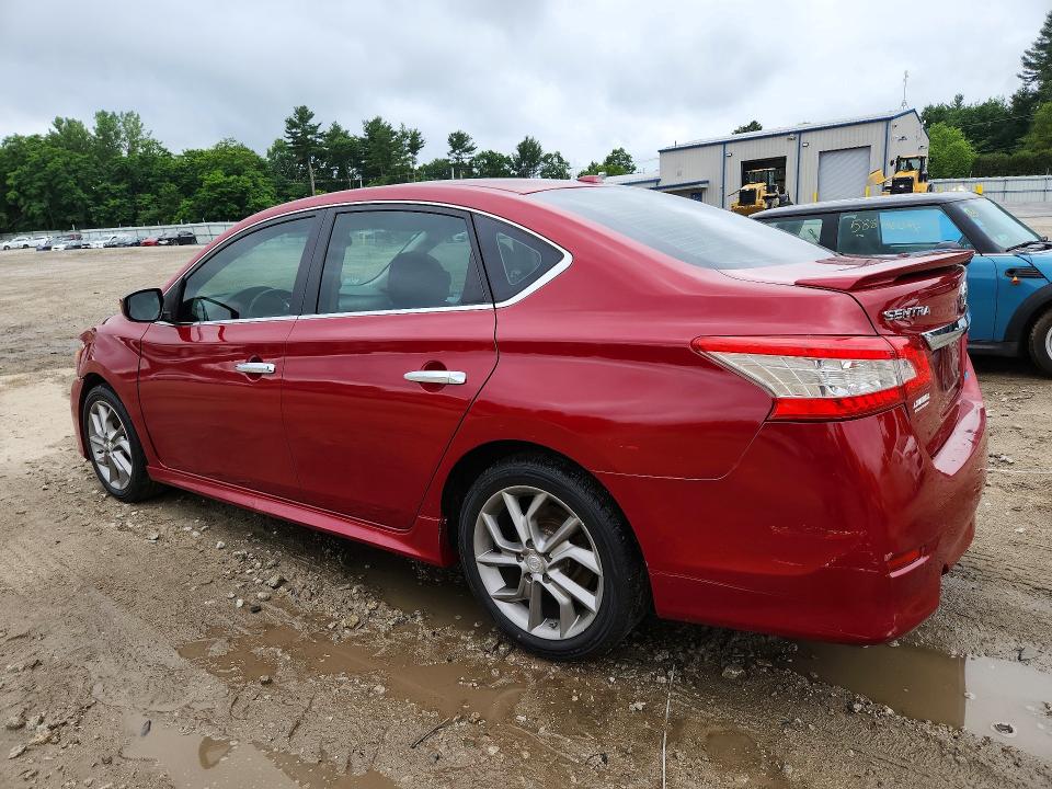 2013 Nissan Sentra VIN 3N1AB7APXDL615380 COPART salvage auction — FRONT END, Ma - Cert Of Title-Reconstrctd Coll, sold $900 on 2026-07-02 (photo 2)