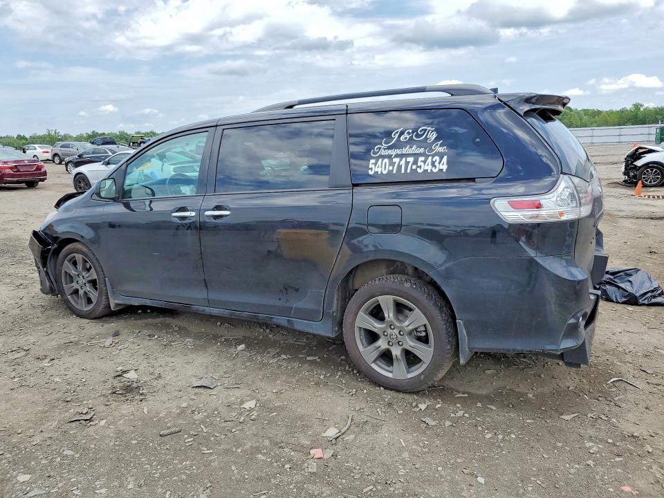 2019 Toyota Sienna VIN 5TDXZ3DC0KS009758 COPART salvage auction — FRONT END, Va - Cert Of Title - Salvage, sold $6,400 on 2026-07-29 (photo 2)