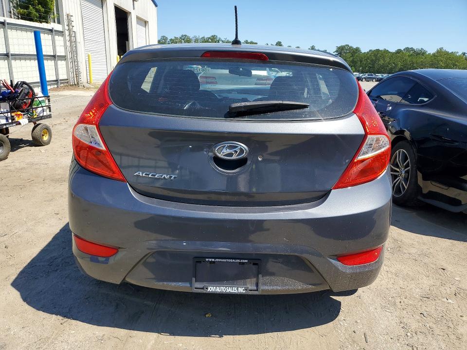 2013 Hyundai Accent VIN KMHCT5AE6DU094648 COPART salvage auction — FRONT END, Ga - Cert Of Title-Salvage, sold $225 on 2026-07-09 (photo 6)