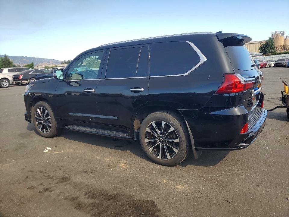2021 Lexus Lx 570 VIN JTJDY7AX2M4342625 COPART salvage auction — SIDE, CA - SALVAGE CERTIFICATE, sold $52,500 on 2026-07-21 (photo 2)