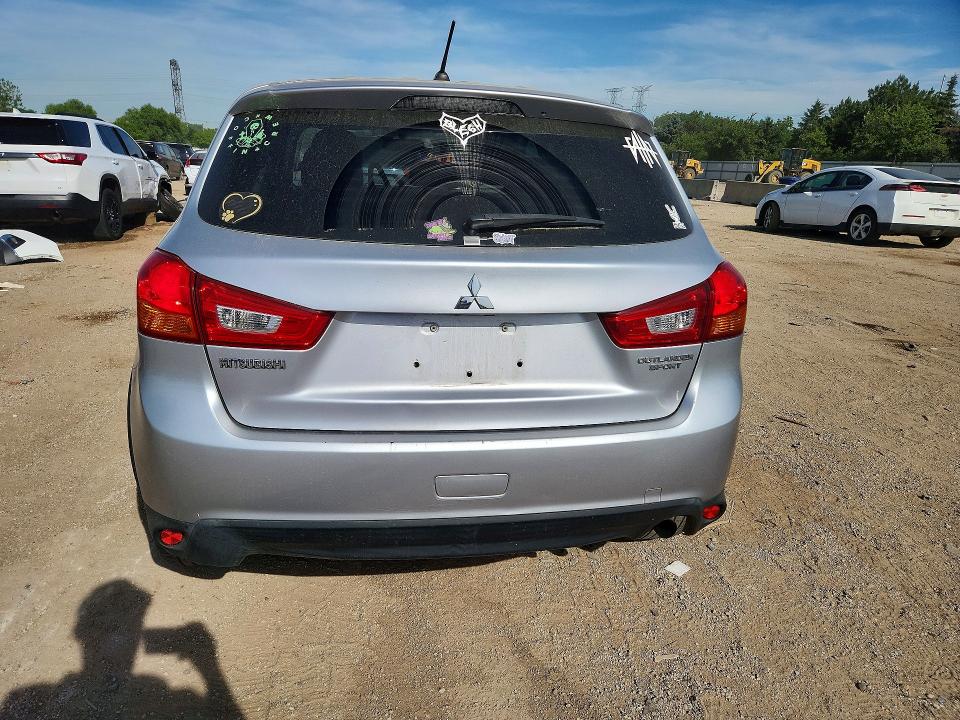 2016 Mitsubishi Outlander VIN JA4AP3AU3GZ049356 COPART salvage auction — FRONT END, Il - Salvage Certificate, sold $1,300 on 2026-07-07 (photo 6)