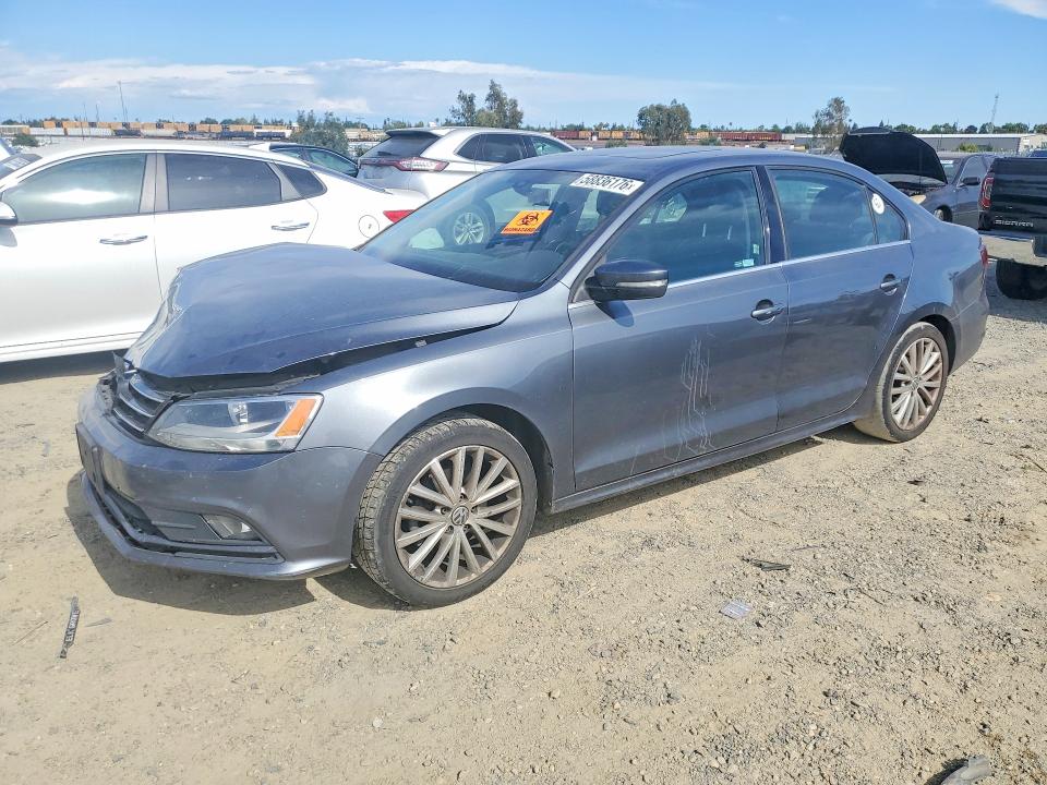 2016 Volkswagen Jetta VIN 3VWL17AJ3GM228427 COPART salvage auction — FRONT END, Ca - Salvage Certificate, sold $725 on 2026-07-09 (photo 1)