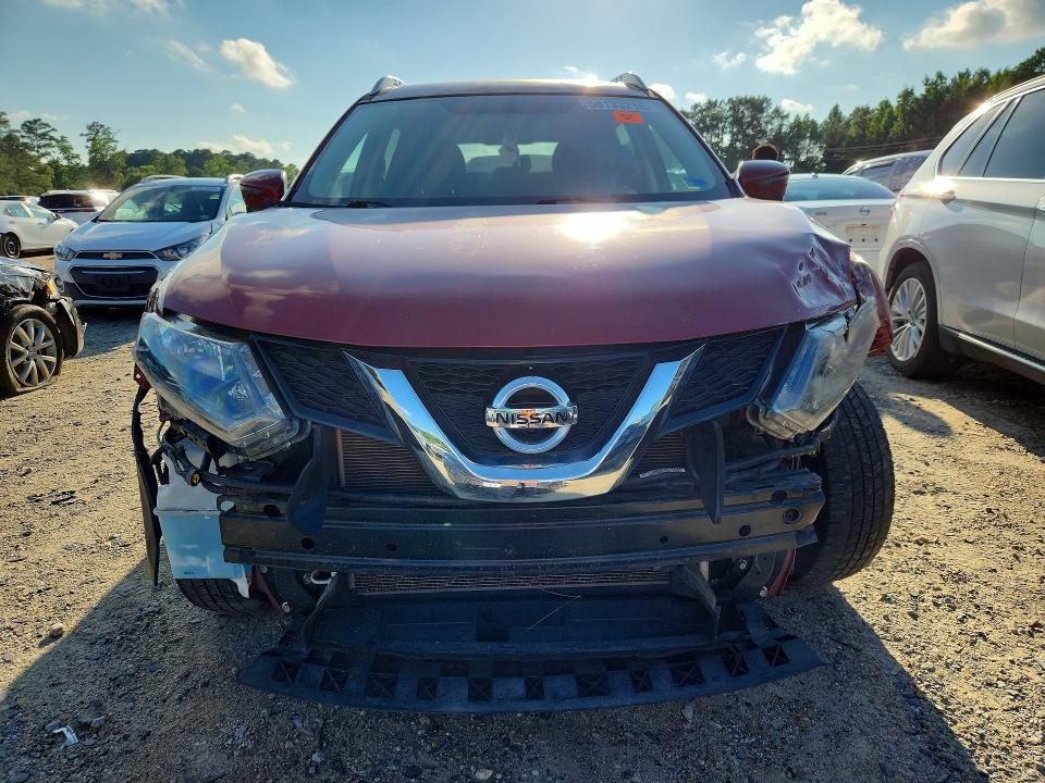 2016 Nissan Rogue VIN KNMAT2MVXGP621809 COPART salvage auction — FRONT END, Va - Certificate Of Title, sold $250 on 2026-07-21 (photo 5)