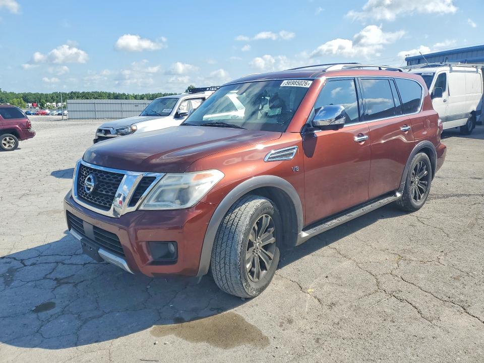 2017 Nissan Armada VIN JN8AY2NC8H9509101 COPART salvage auction — NORMAL WEAR, Tn - Certificate Of Title, sold $4,200 on 2026-07-21 (photo 1)
