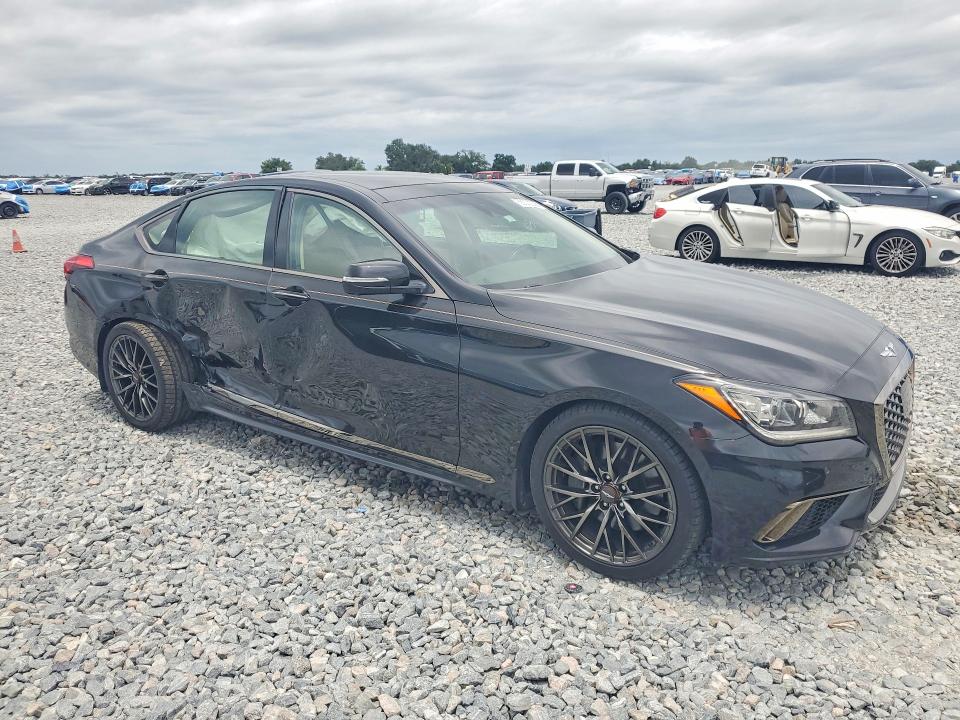 2019 Genesis G80 VIN KMHGN4JE1KU291830 COPART salvage auction — SIDE, FL - CERT OF TITLE SLVG REBUILDABLE, sold $2,650 on 2026-07-24 (photo 4)