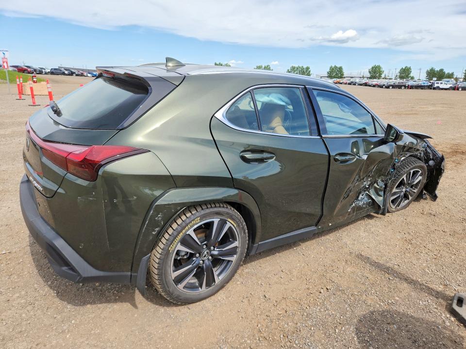2025 Lexus Ux VIN JTHUCJDH5S2012956 COPART salvage auction — SIDE, Ab - Bos - Salvage, sold $13,500 on 2026-07-14 (photo 3)