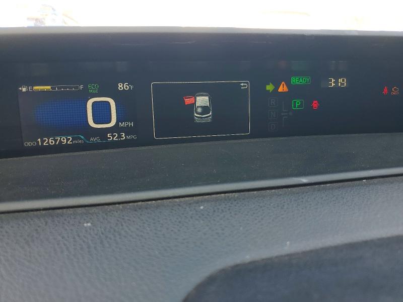 2020 Toyota Prius VIN JTDKARFP8L3140878 COPART salvage auction — FRONT END, Ca - Salvage Certificate, sold $4,150 on 2026-07-02 (photo 9)